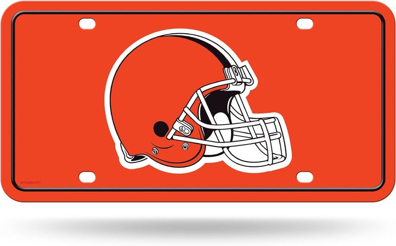UNIQUELY ORIGINAL STORE NFL Football Cleveland Browns Team Logo Metal Auto Tag 6" x 12" - Great for Truck/Car/SUV - Image 1